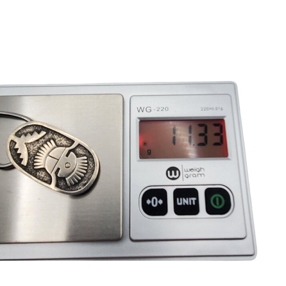 Sterling Silver Keychain 925 Native American Benn… - image 4